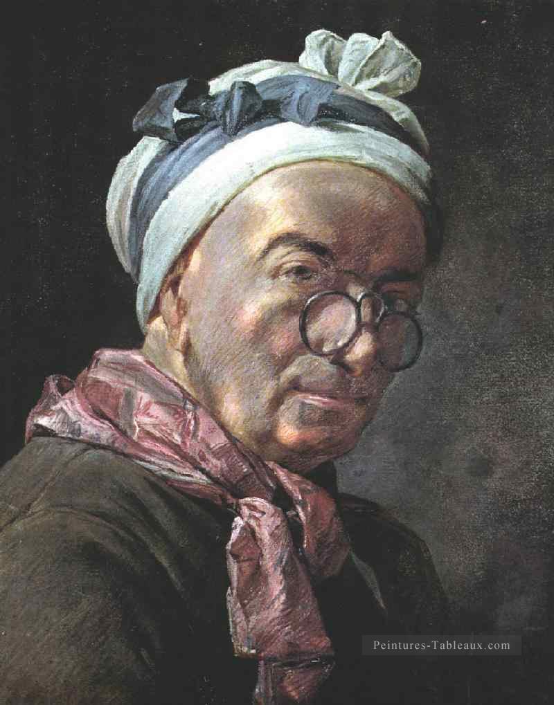 Autoportrait Jean Baptiste Simeon Chardin Peintures à l'huile